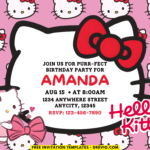(Free Canva Template) Hello Kitty Birthday Party Kits (Fresh Design)