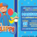 Colorful Stars Blippi Birthday Party Invitations