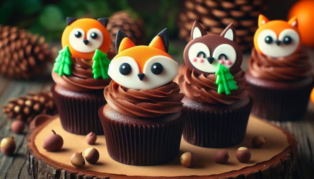 Forest Animal Cupcakes