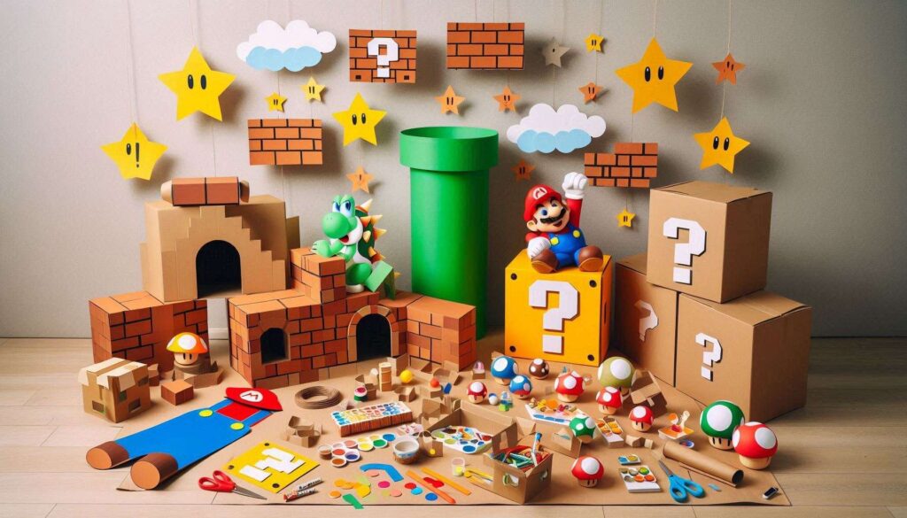 Super Mario Birthday Party Decor