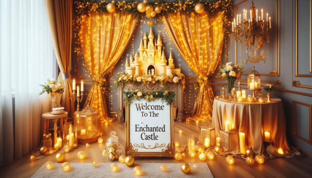 Sparkling Gold Curtain Backdrop