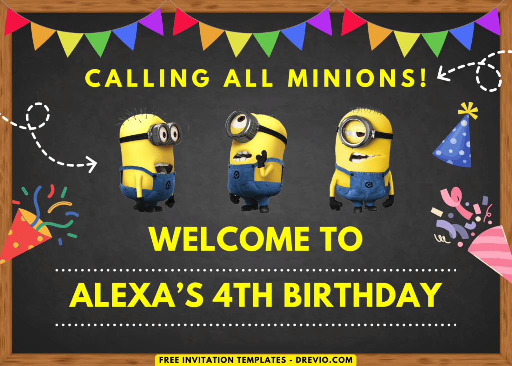 Minions Birthday Party Welcome Sign Board