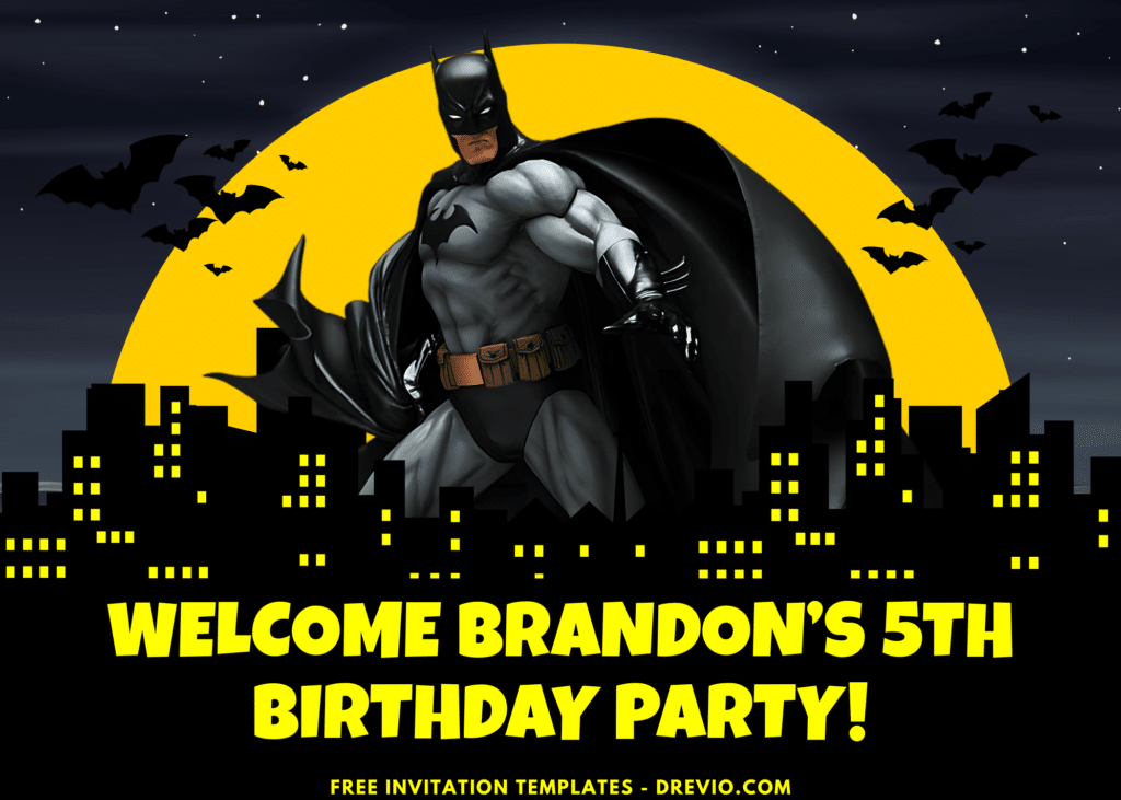 Gotham City Batman Birthday Party Welcome Sign