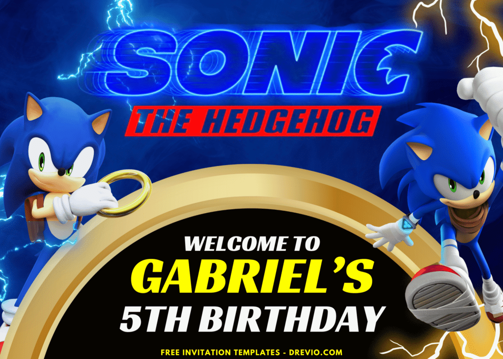 Spiky Trickster Sonic The Hedgehog Birthday Party Welcome Sign