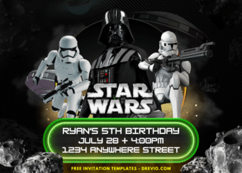 Star Wars Skywalker Saga Stormtrooper Birthday Party Invitations