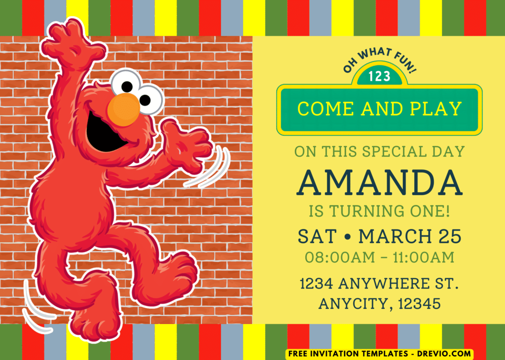 Elmo Birthday Party Invitations