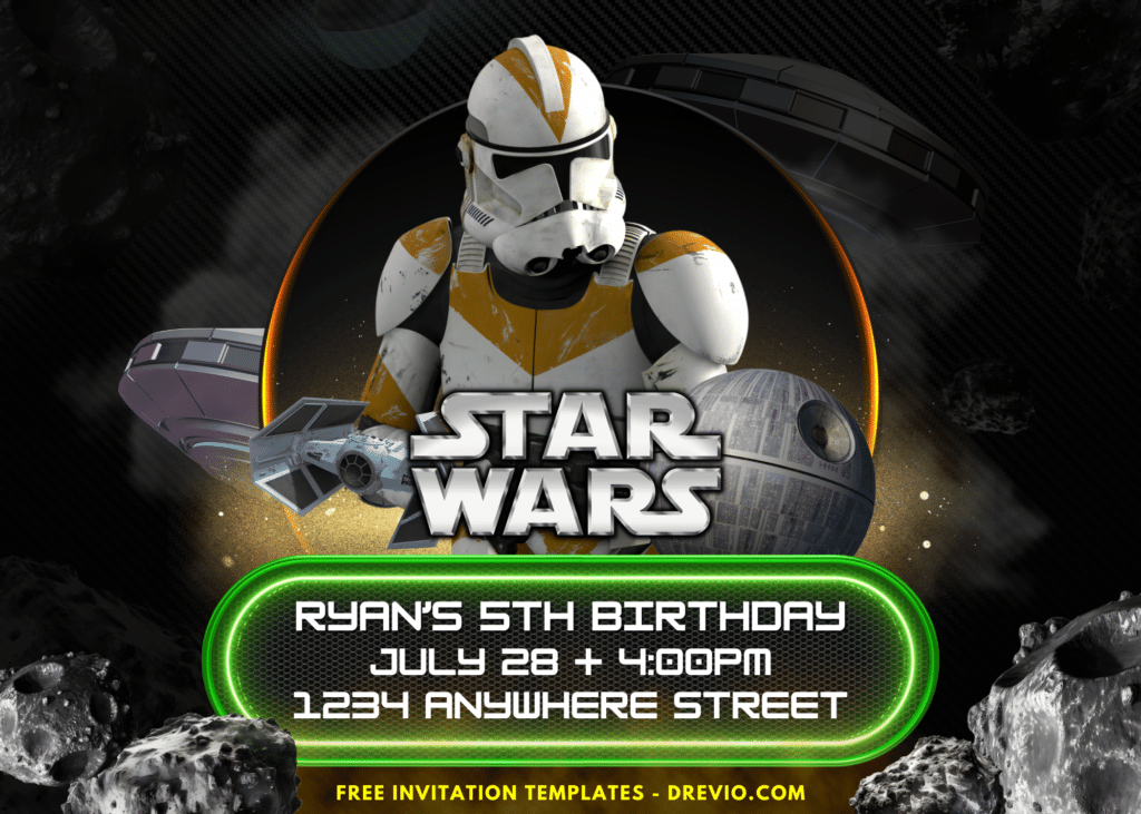 Star Wars Skywalker Saga Birthday Party Invitations