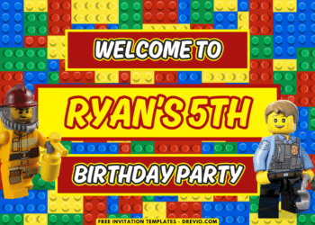 Building Block Lego Birthday Party welcome Sign board