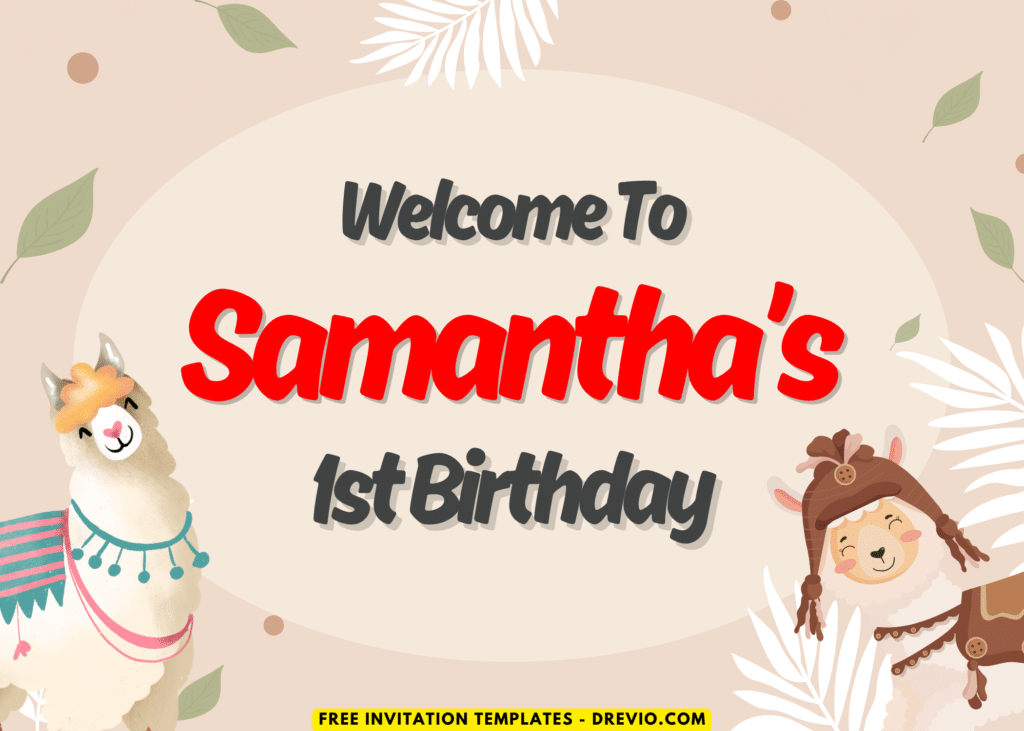 Fluffiest Llama Fiesta Birthday Party Welcome Sign Board