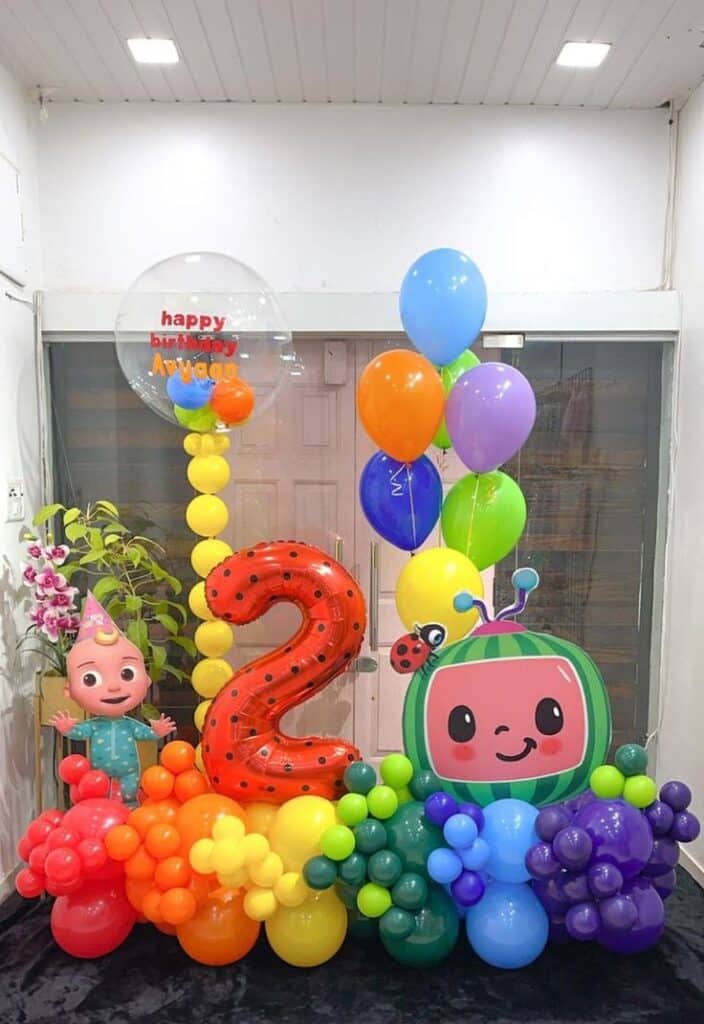 Cocomelon Themed Balloon Decor