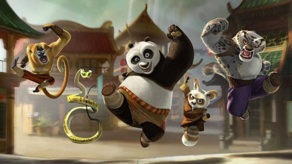 Po Master Shifu Tigress And Friends