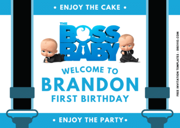 Big Boss Baby Birthday Party Welcome Sign Board