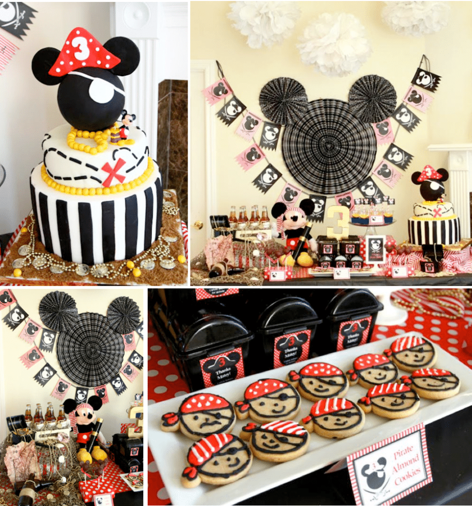 Mickey Mouse Ears Pirate Cake Topper