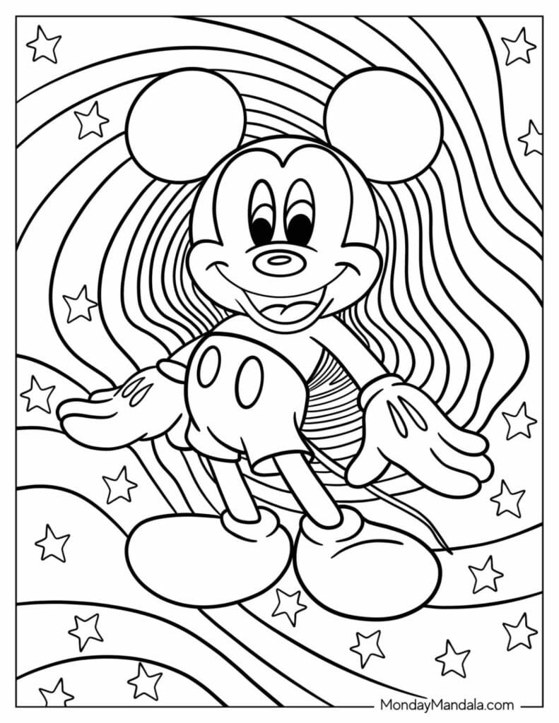 Mickey Mouse Coloring Pages Templates