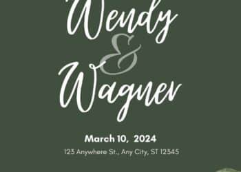 Fresh Watercolor Eucalyptus Wedding Invitation