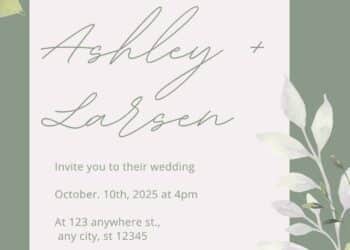 Fresh White Sage Eucalyptus Wedding Invitations