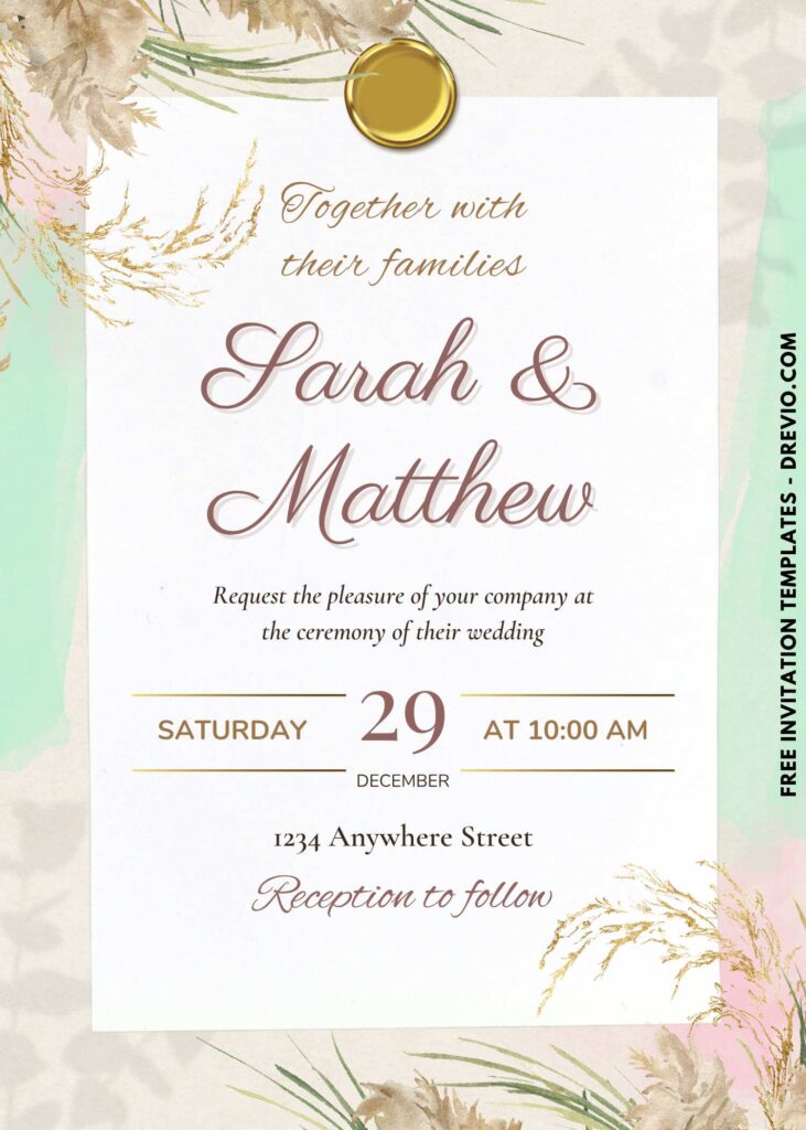 Eucalyptus Greenery Wedding Invitation