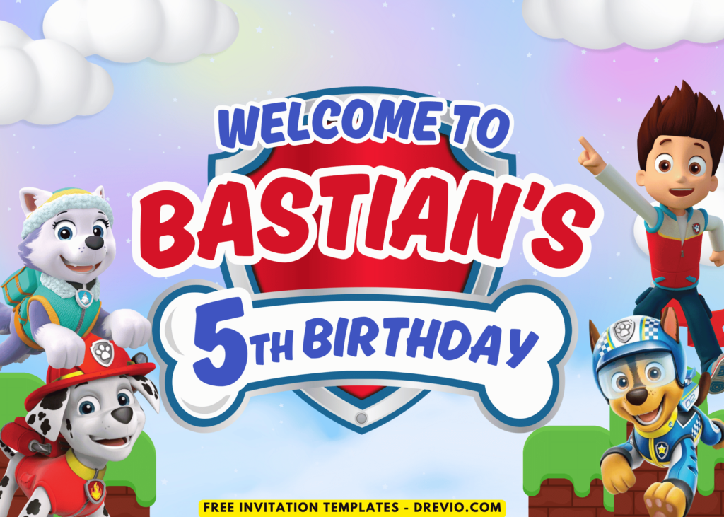 PAW Patrol Birthday Party Welcome Sign Board