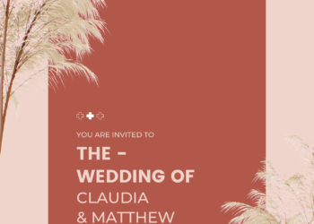 Free Editable Canva | Bohemian Greenery Wedding Invitation | Instant Download
