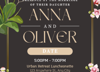Free Editable Canva | Cherry Blossom Wedding Invitation Templates