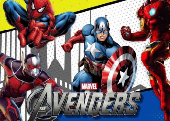 Free Editable Canva | Marvel Avengers Spiderman Captain America Ant-Man and Iron Man Birthday Invitation