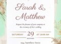 Free Printable Rustic Boho Greenery Wedding Invitation | Instant Download
