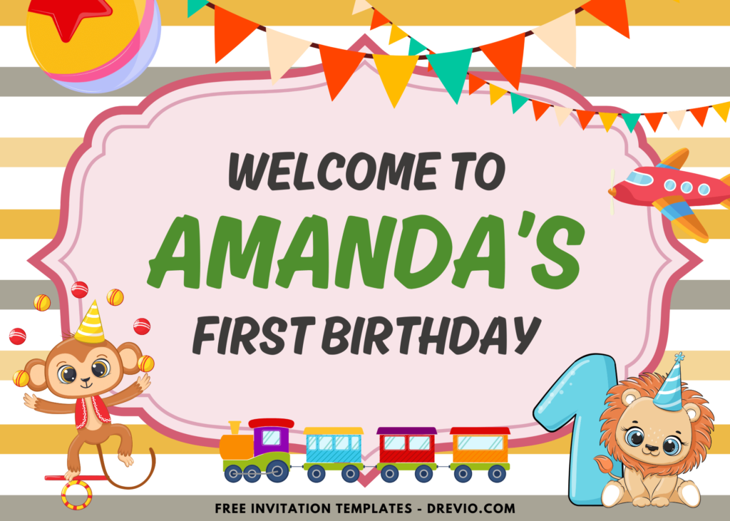 Party Animal First Birthday Party Welcome Sign Board