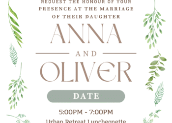 Free Editable Canva | Nature Greenery Inspired Wedding Invitation | Instant Download