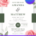 Free Editable Canva Rose Wedding Invitation Templates