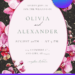 Free Editable Canva | Watercolor Dreamy Garden Orchid Wedding Invitation | Instant Download