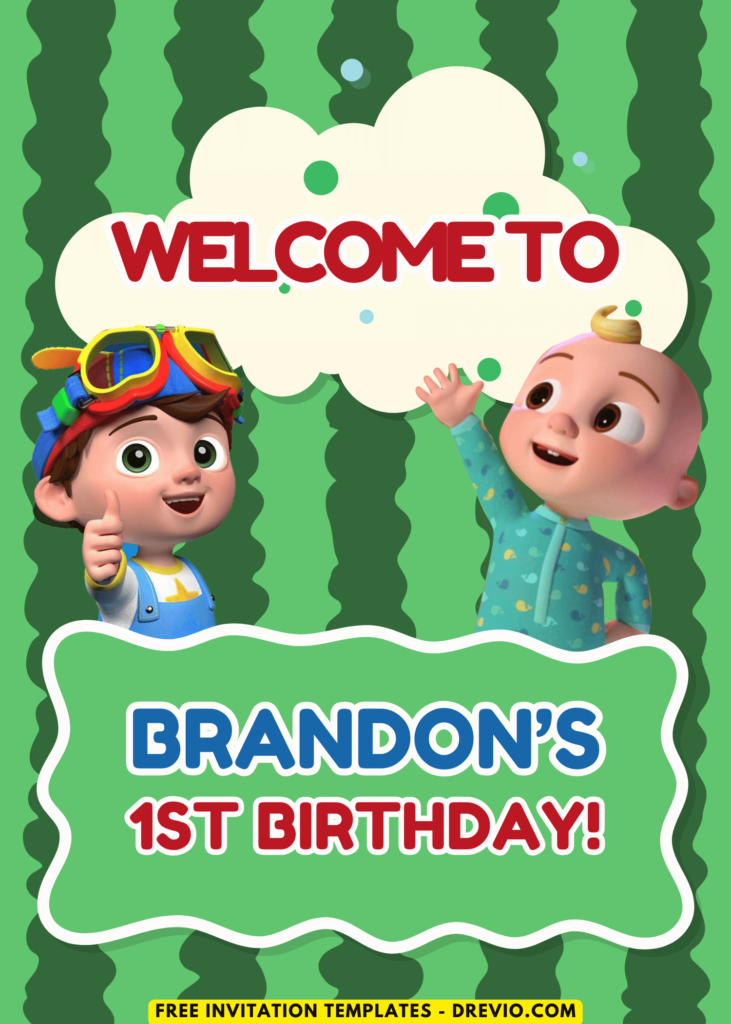 Cocomelon Birthday Party Welcome Sign Board