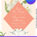 Free Editable Canva - Lily Wedding Invitation Templates - Instant Download