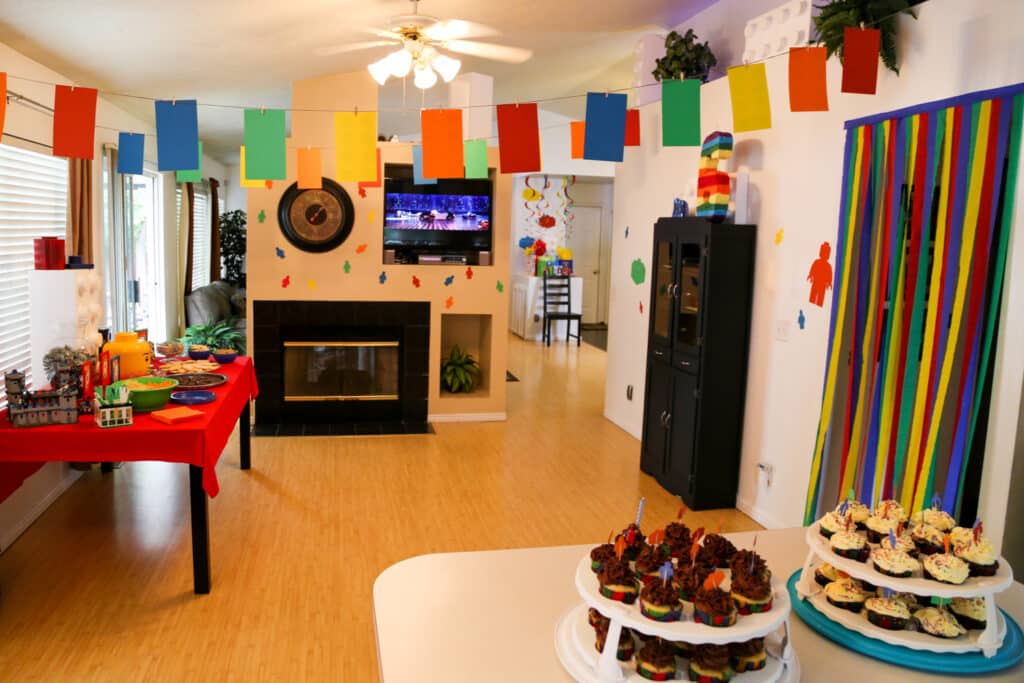 Colorful Lego Bunting flags