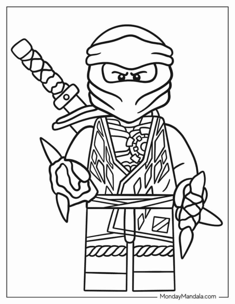 Lego Ninjago Coloring Pages Templates