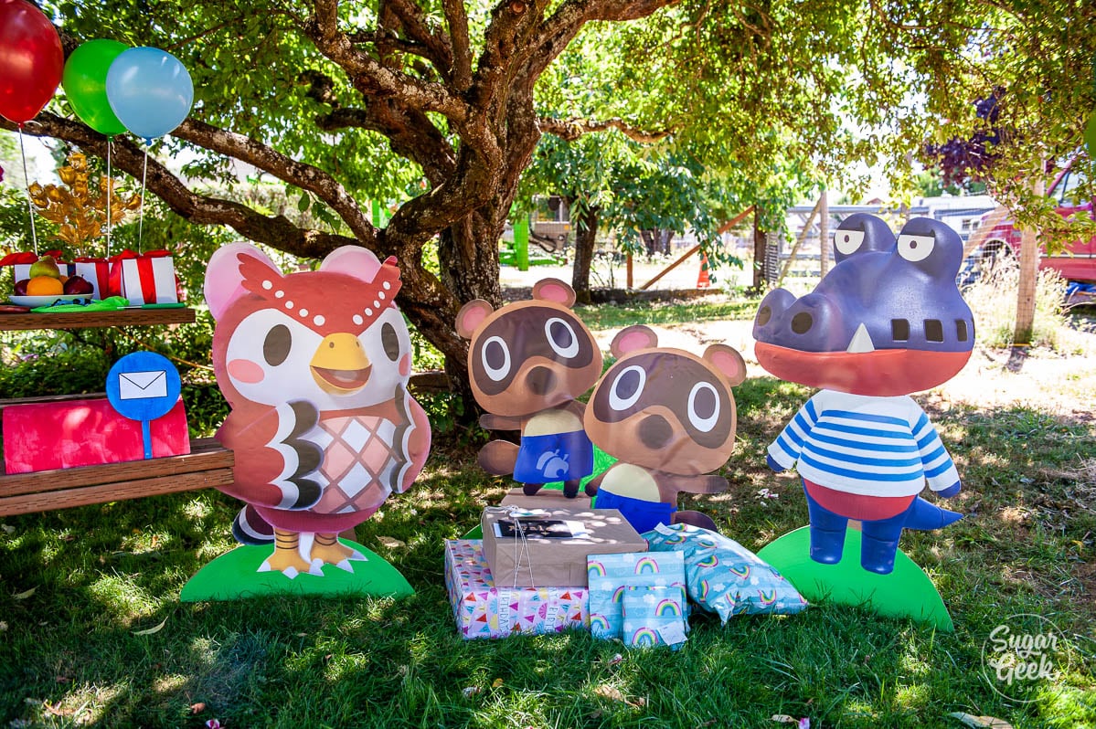 DIY Cardboard Animal Crossing Character Cutouts