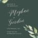 Elegant Green Watercolor Leaves