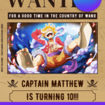 Bounty Poster One Piece Birthday Invitation | Editable Canva Template