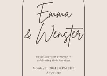 Luxury Cream Gold Glitter Wedding Invitation