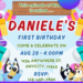 Free Editable Canva - Bluey Birthday Invitation - Instant Download