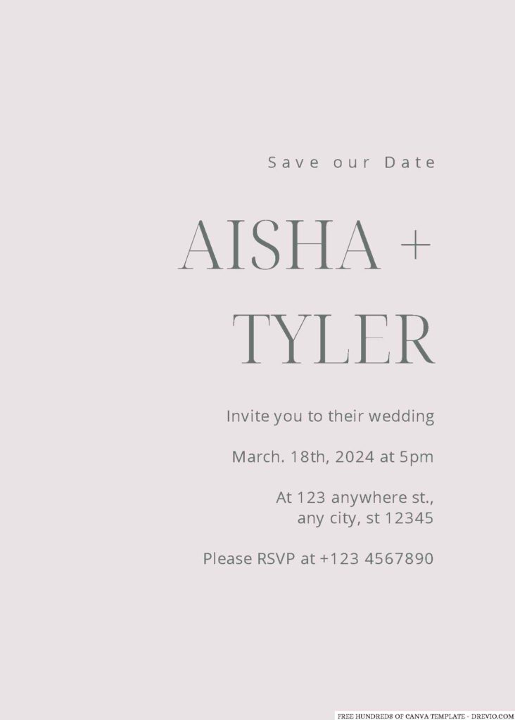 Classic White Floral Wedding Invitation