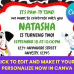 (Free Canva Template) PAW-TY Time 101 Dalmatians Birthday Kits (Updated)