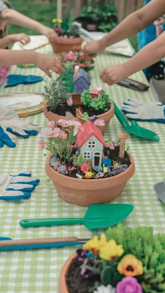 DIY Fairy Garden Craft Station