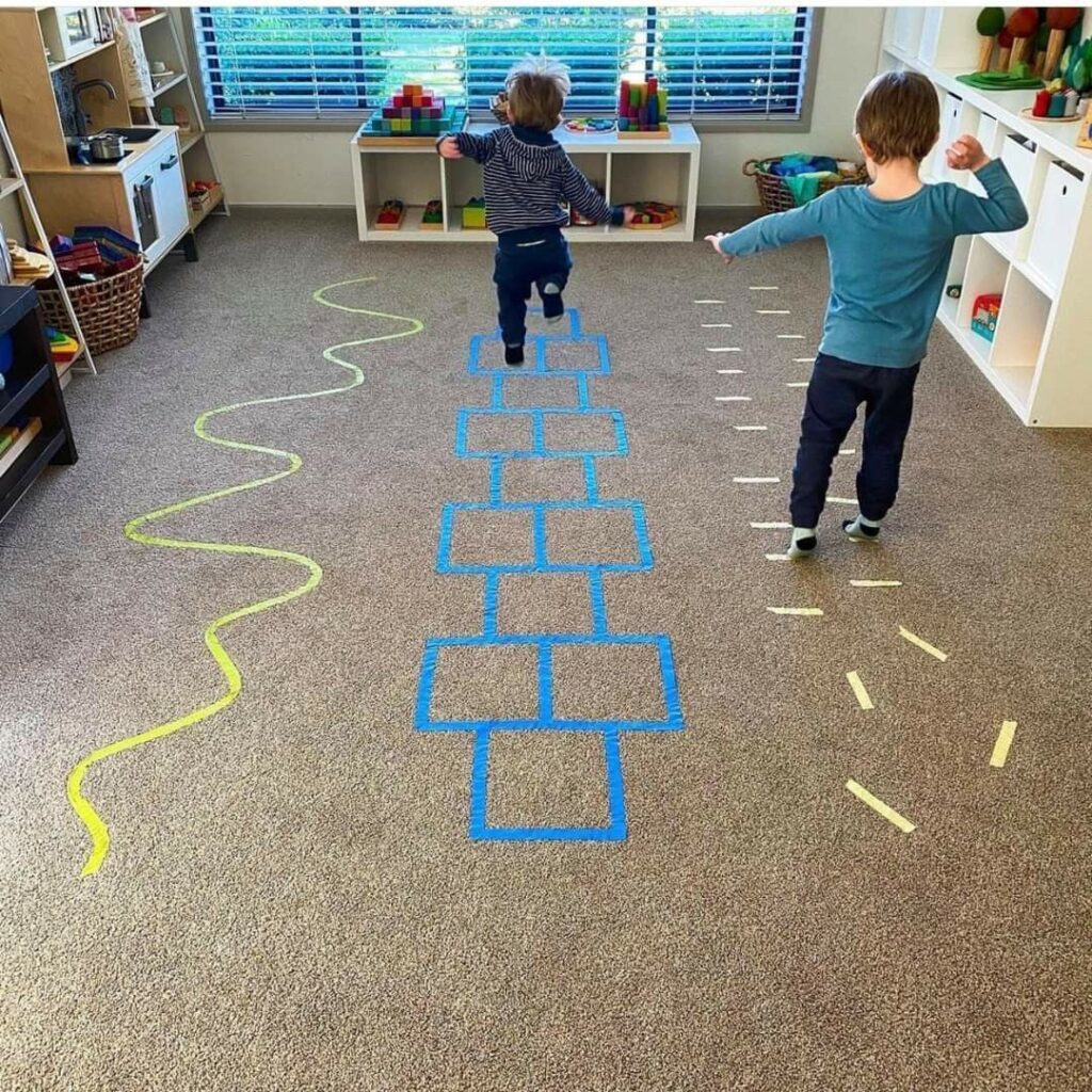 Indoor Obstacle Course in Summer
