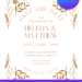 Free Editable Canva | Aesthetic Floral and Greenery Frame Wedding Invitation | Instant Download