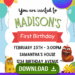 Free Editable Canva | Larva Island Birthday Invitation | Instant Download