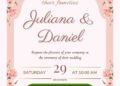 Floral Archway Wedding Invitation