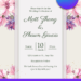Free Printable Vibrant Daisy And Peony Wedding Invitation | Instant Download