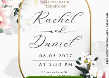 Blushing Botanical Wedding Invitation