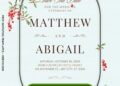 Rustic Berry Love – Botanical Wedding Invitation Template