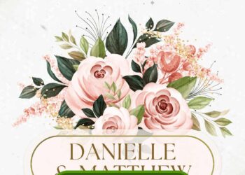 Burgundy & Blush Rose Wedding Invitation